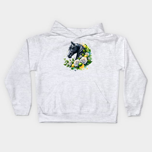 Horse Kids Hoodie by BeDazzleMe